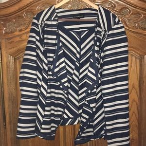 Lane Bryant draped front woven jacket